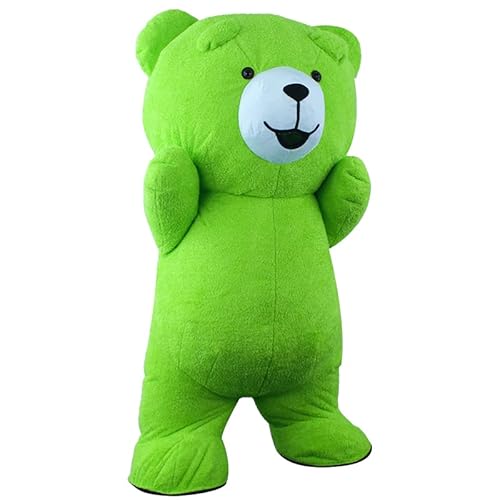 Generic Inflatable Plush Bear Costume Mint Green 8.53ft
