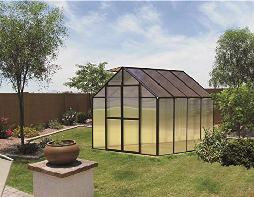 Monticello 8' x 8' Greenhouse Black