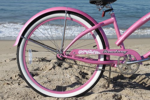 Firmstrong Bella Classic Women's Beach Cruiser Bicycle Pink