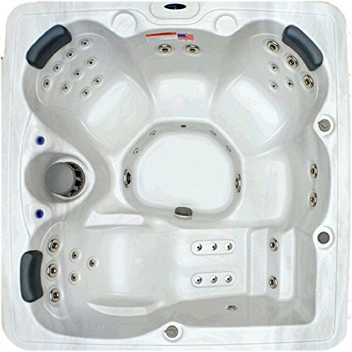 Home and Garden Spas 5 Person 51 Jet Spa with Stainless Jets and Ozone System Included Sterling White