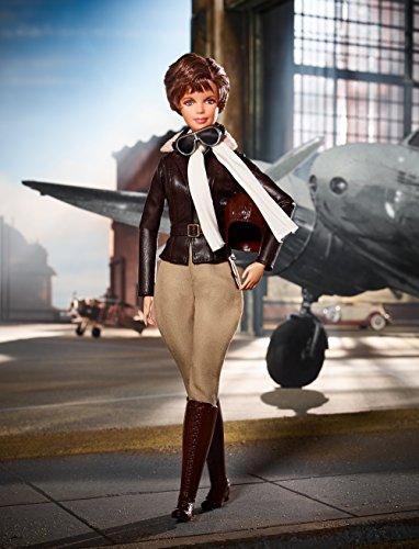 Barbie Inspiring Women Series Amelia Earhart Doll Brown