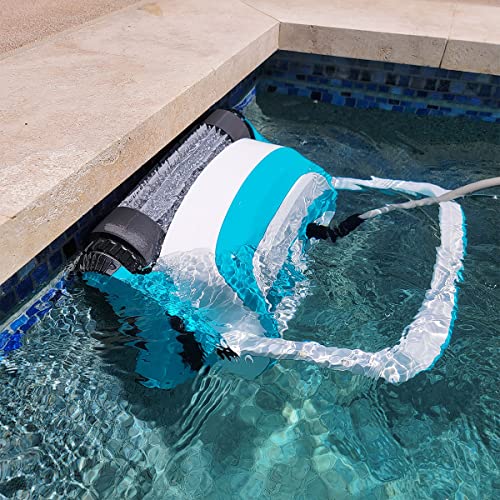 XtremepowerUS Automatic Robotic Pool Cleaner with Extra-Large Filter Basket, White