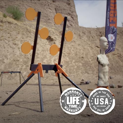 Mr Target AR500 Dueling Tree Reactive Shooting Target Orange
