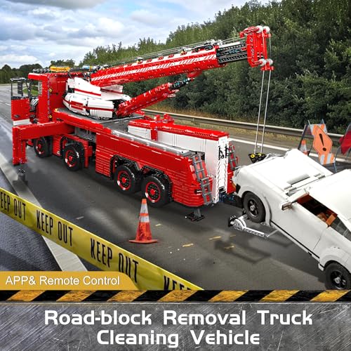 Mould King Tow Truck Technic Building Kit Red