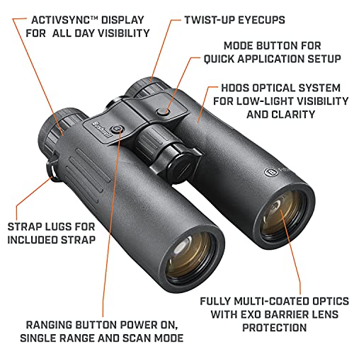 Bushnell Fusion X 10x42mm Rangefinder Binoculars Black