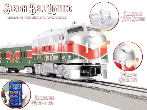 Lionel Sleigh Bell Limited Electric Train Set with Bluetooth & Remote Multi-color