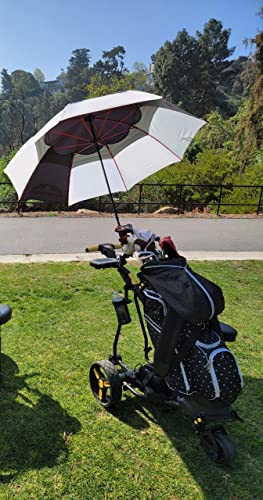 Eagle Caddy Lithium Battery Electric Golf Push Cart with Remote Control Black/Grey