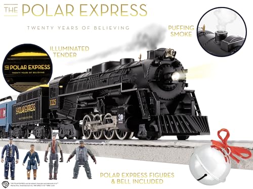 Lionel The Polar Express 20th Anniversary Electric O Gauge Bluetooth 5.0 Train Set with Remote Multicolor