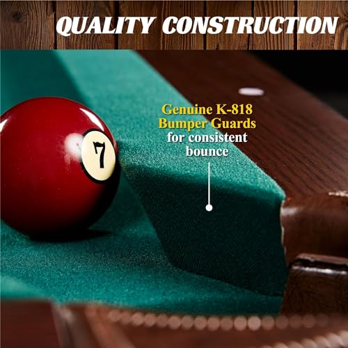 Seller123 Billiards 90" Ball and Claw Leg Pool Table with Cue Rack and Dartboard Set Burgundy