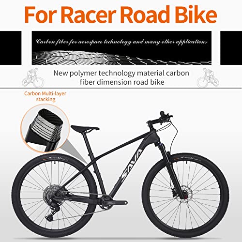 SAVADECK Carbon Fiber Mountain Bike Shimano 11-Speed White