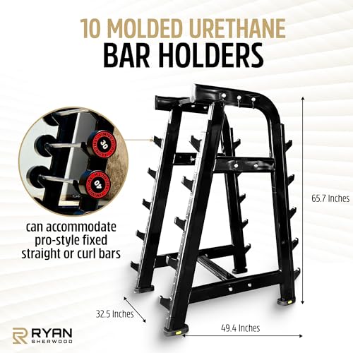 RYAN SHERWOOD Barbell Storage Rack Black