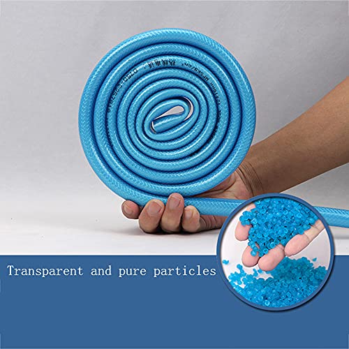 C/H PVC Garden Fiber Braided Water Hose Pipe 30M Blue