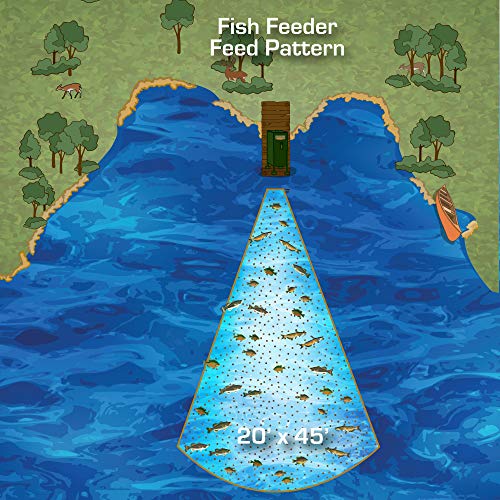 Texas Hunter Products Directional Fish Feeder 175 lb Capacity Hunter Green