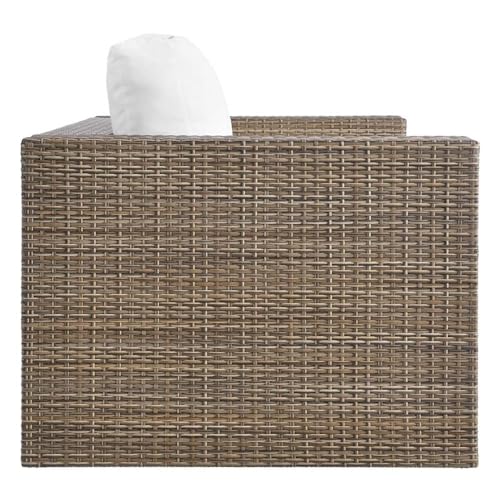 Modway Convene Outdoor Synthetic Rattan Loveseat White