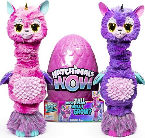 Hatchimals Wow Llalacorn 32-Inch Interactive Hatchimal Purple