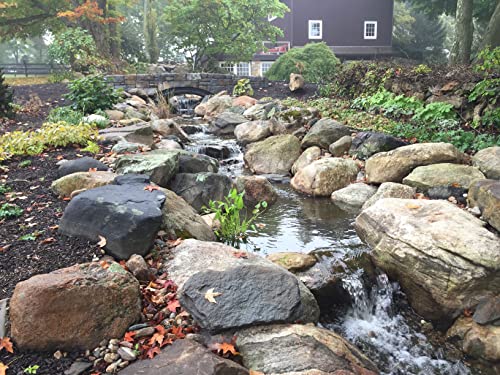 EasyPro Pond Products Pro-Series Just-A-Falls Waterfall Kit with 34" Spillway and 11' Stream Black