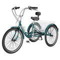 DoCred LILYPELLE Adult Tricycle 7 Speed, 3 Wheel Bike Adult Premium Blue