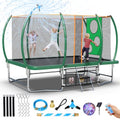 Tatub 8x14 Ft Rectangle Trampoline with Net Green