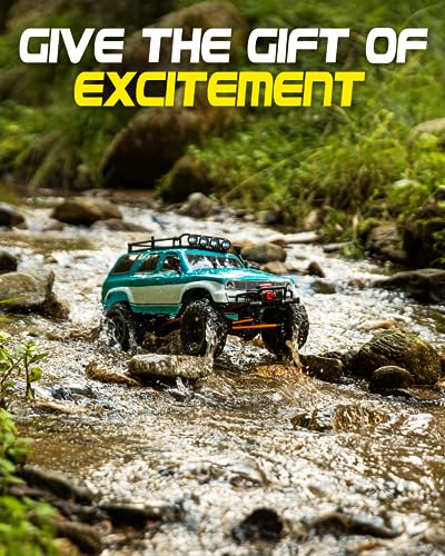 LAEGENDARY 4x4 RC Crawler Truck 1:10 Scale Blue Green Brushless