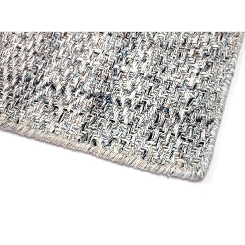 Outer 100% Recycled Plastic Stain-Resistant Indoor Outdoor Rug Pebble Gray 8x10
