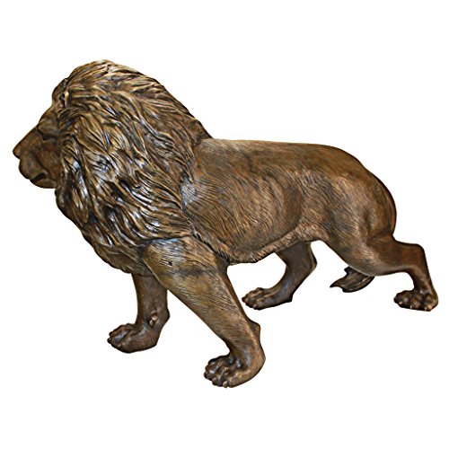Design Toscano Guardian Lion Cast Bronze Garden Statue Two Tone Bronze & Verdigris