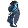 Izzo Golf Gemini Cart Golf Bag With Magnetic Ball Pockets Dark Blue/Light Blue