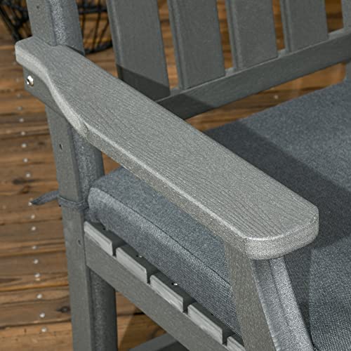 Outsunny 6-Piece Patio Dining Set Outdoor Furniture with Cushions Grey