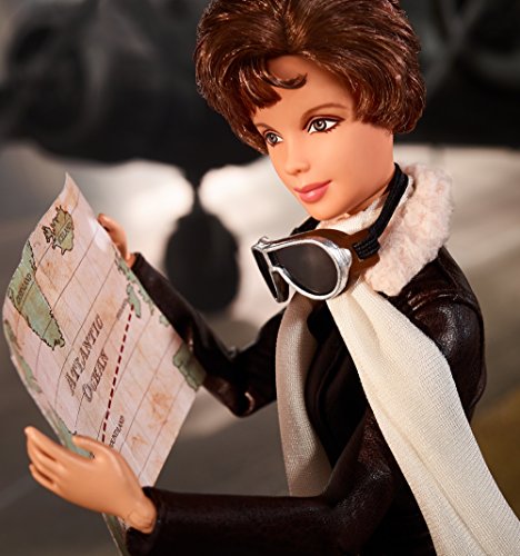 Barbie Inspiring Women Series Amelia Earhart Doll Brown
