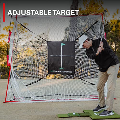 Rukket Sports Haack Golf Net Pro 9x7x3ft | Indoor & Outdoor Practice Driving | Swing Training Aids by SEC Coach Chris Haack
