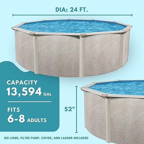 Aquarian Phoenix Steel Frame Above-Ground Pool Beige