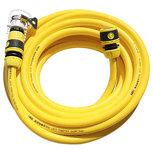 C/H 100M Reinforced PVC Garden Hose Yellow Green