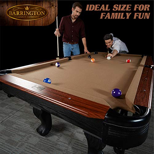 Barrington Billiards 7.5' Belmont Drop Pocket Table Tan/Dark Wood Grain