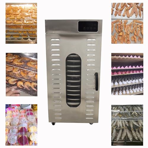 INTSUPERMAI 20 Layer Commercial Food Dehydrator Stainless Steel 110V