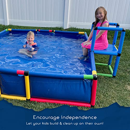 Funphix Buildable Plastic Kiddie Pool for Kids Ages 8-12