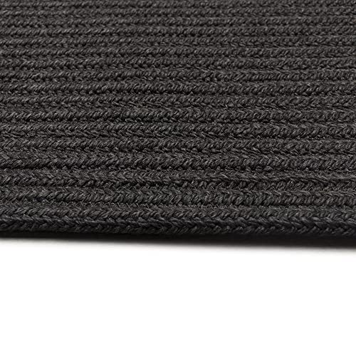 Liora Manne Calais Indoor/Outdoor Area Rug - Durable Power Loomed Casual Texture Solid Charcoal (5' x 7'6")