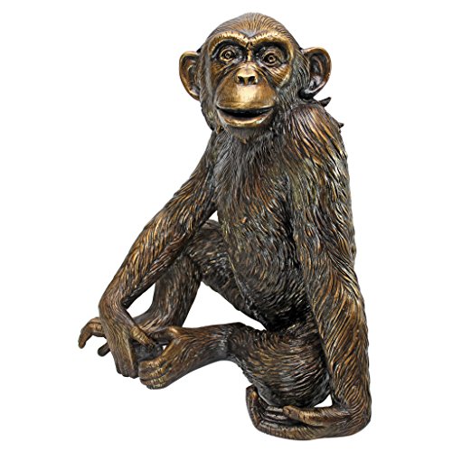 Design Toscano Chatty Chimpanzee Statue Bronze
