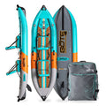 BOTE Zeppelin Aero 12 FT Inflatable Kayak Package Native Aqua