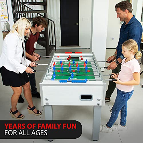 Garlando G-500 Foosball Table Weatherproof Indoor & Outdoor White