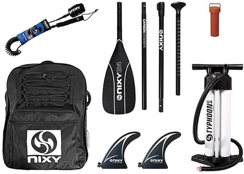 NIXY Huntington Inflatable SUP 9'6" x 32” x 6” Lightweight Stand Up Paddleboard Blue