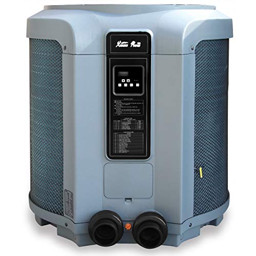 XtremepowerUS Heat Pump Titanium Super Quiet Swimming Pool Heater Gray