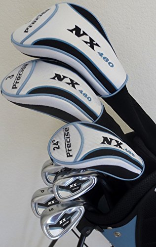 Ladies Light Blue/White Golf Set with Driver, Fairway Wood, Hybrid, Irons, Putter & Bag