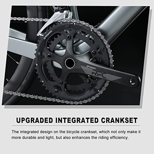 KABON Carbon Gravel Road Bike T800 Fiber 700C 18-Speed Disc Brakes Racing Bicycle Chameleon Green