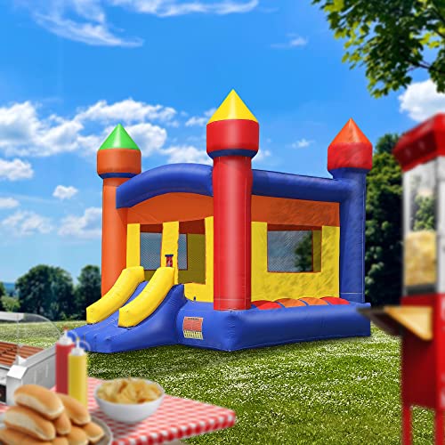 Cloud 9 Commercial Grade 13' x 13' Multicolor Castle Bounce House with Blower