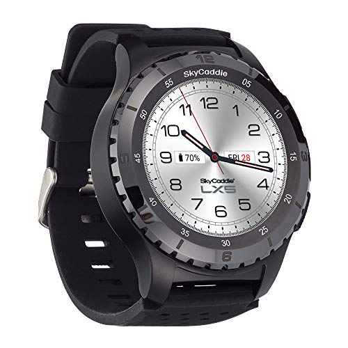 PlayBetter SkyCaddie LX5C Golf GPS Watch - Touchscreen Golf Range Finder Smartwatch w/Ceramic Bezel, 35K Courses & Digital Scorecard - SkyCaddie LX5C