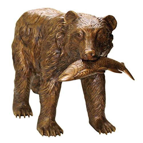 Design Toscano Fisherman Bear Cast Bronze Garden Statue Bronze