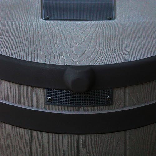 Good Ideas Rain Wizard 50 Gallon Water Storage Barrel 4 Pack Brown