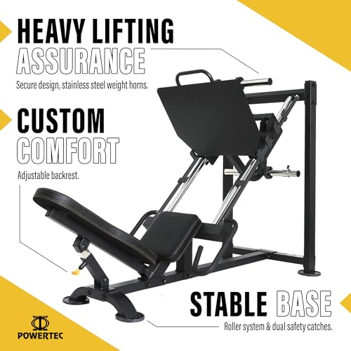 Powertec Fitness Leg Press Machine Black