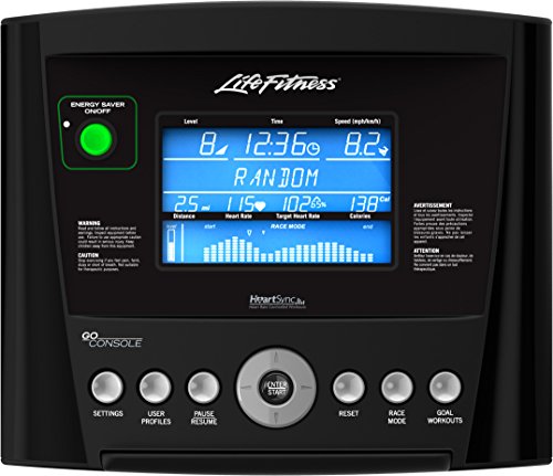 Life Fitness E5 Cross Trainer Elliptical Exercise Machine with Go Console Titanium