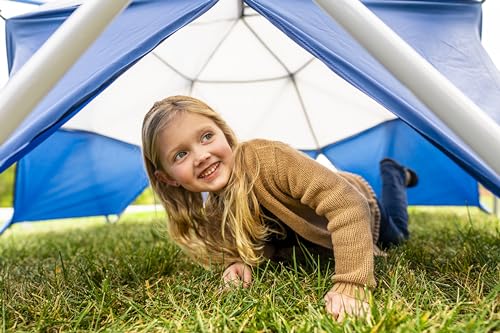 Jack and June Jungle Gym Canopy Set Outdoor Play UV-Resistant Blue/Grey