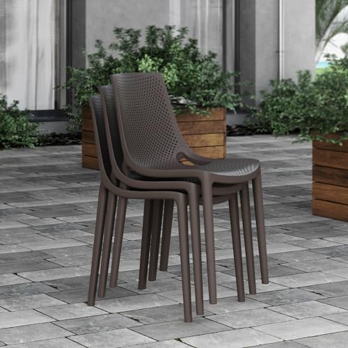 Brampton Patio Indi 11-Piece Dining Set 100% FSC Eucalyptus Wood Brown